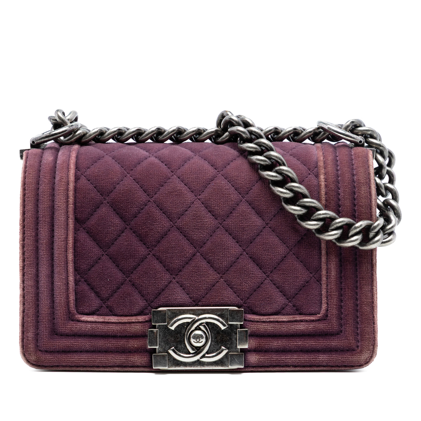 Small Quilted Velvet Boy Flap - Image 1