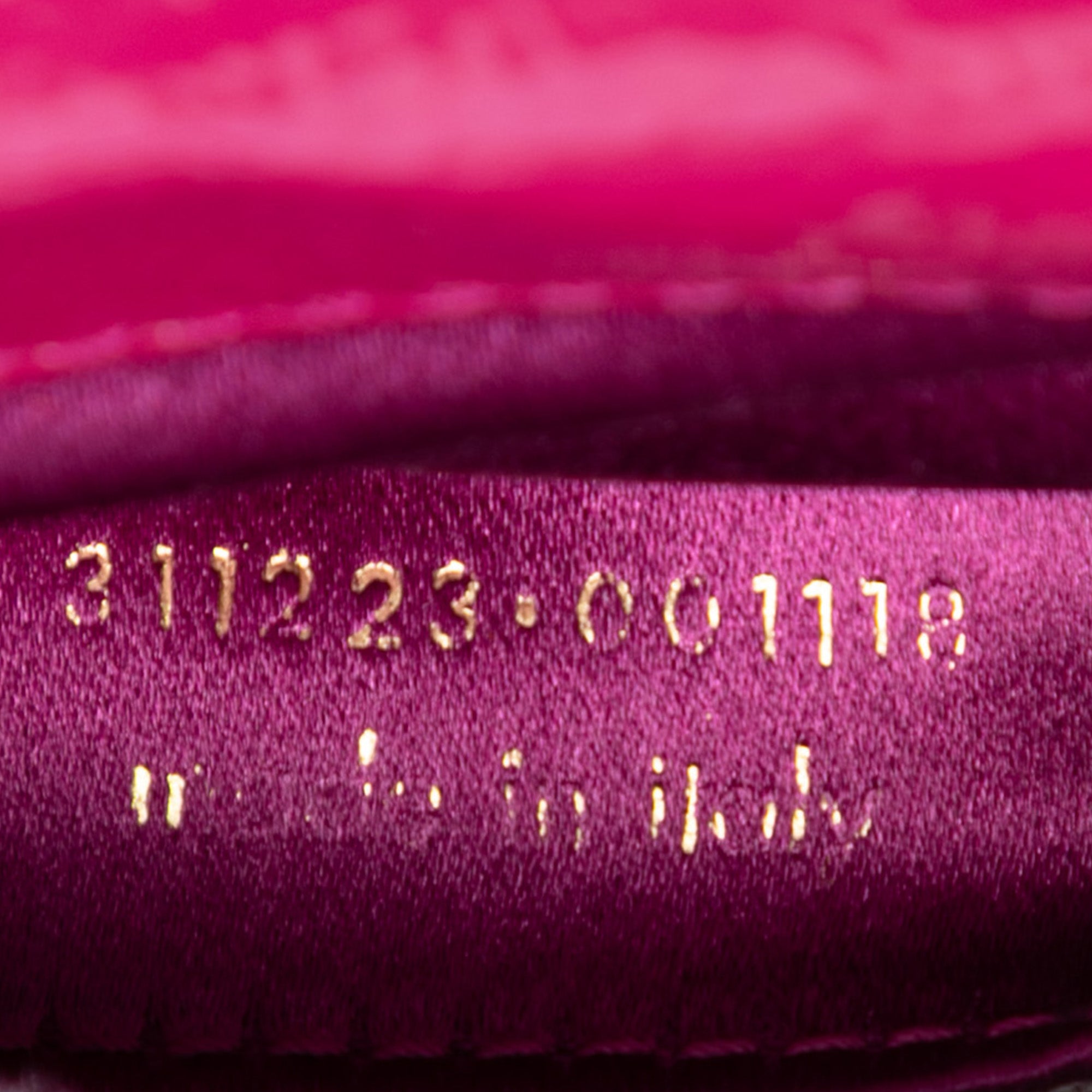 Large Textured Patent Belle De Jour Clutch - Image 6