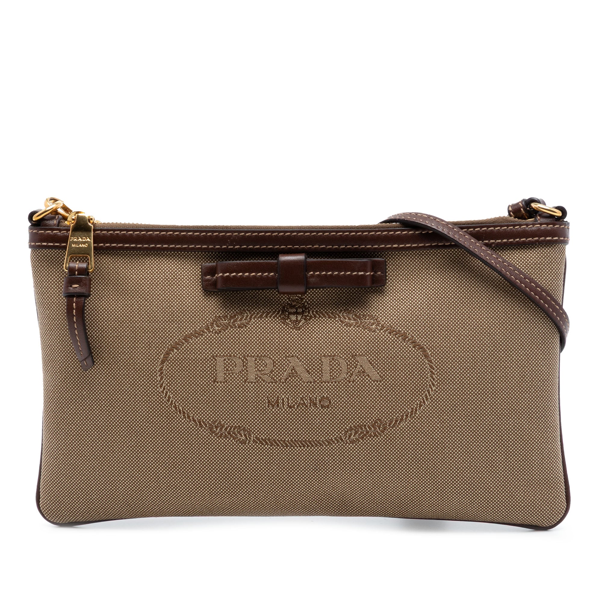 Canvas Canapa Logo Bow Shoulder Bag - Image 1