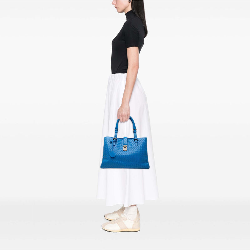 Medium Nappa Intrecciato Roma Tote - Image 7