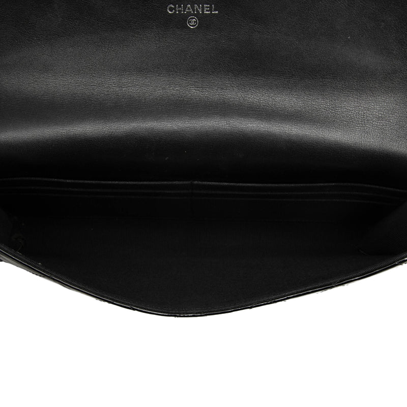 CC Quilted Patent Classic Flap Long Wallet - Image 4