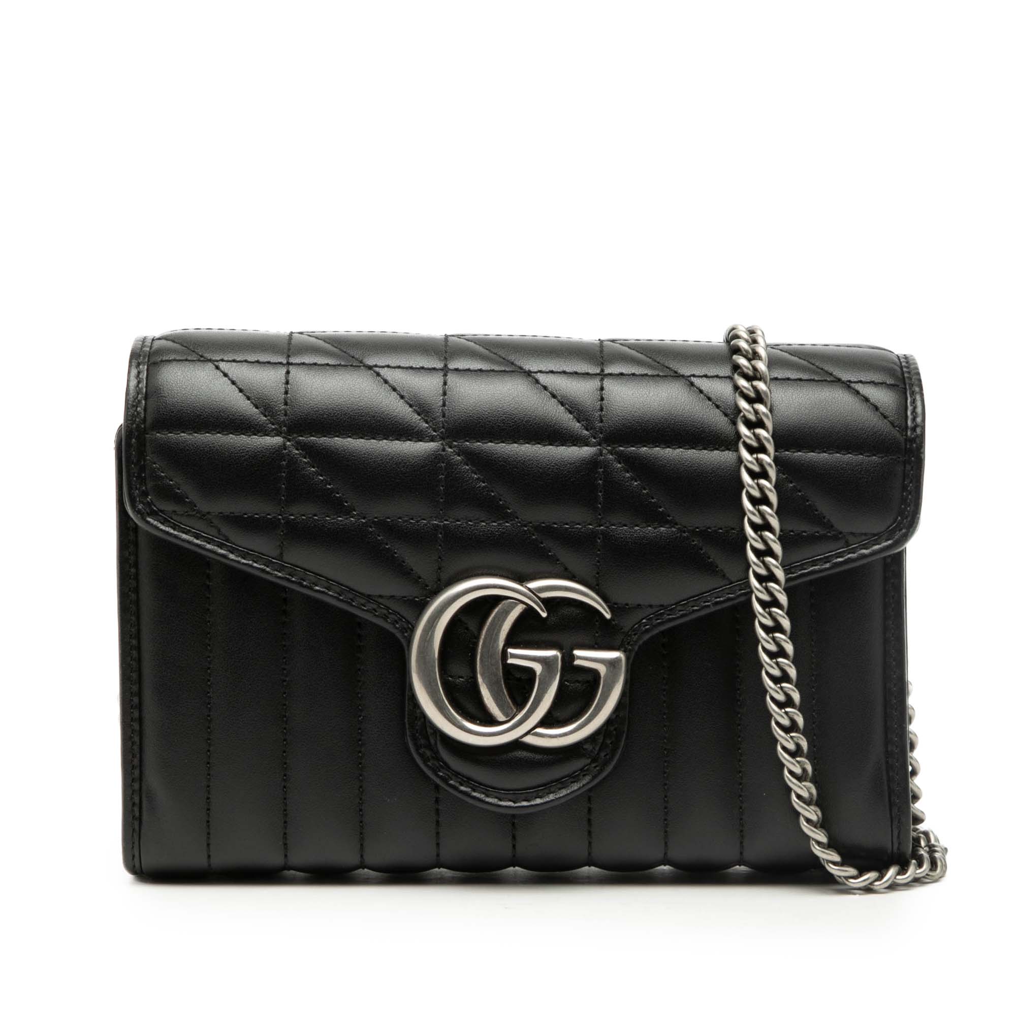 GG Marmont Matelasse Leather Aria Wallet On Chain - Image 1