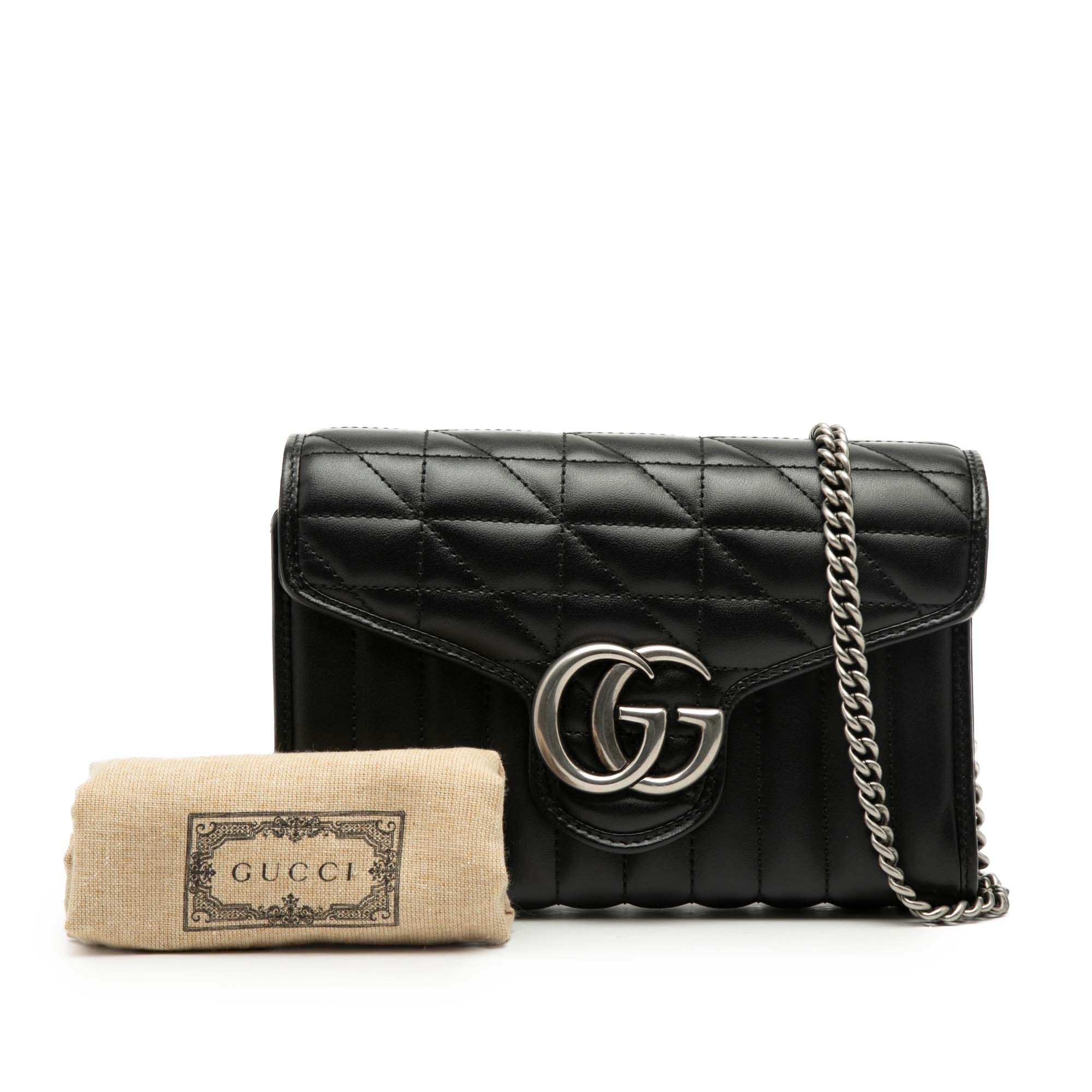 GG Marmont Matelasse Leather Aria Wallet On Chain - Image 8