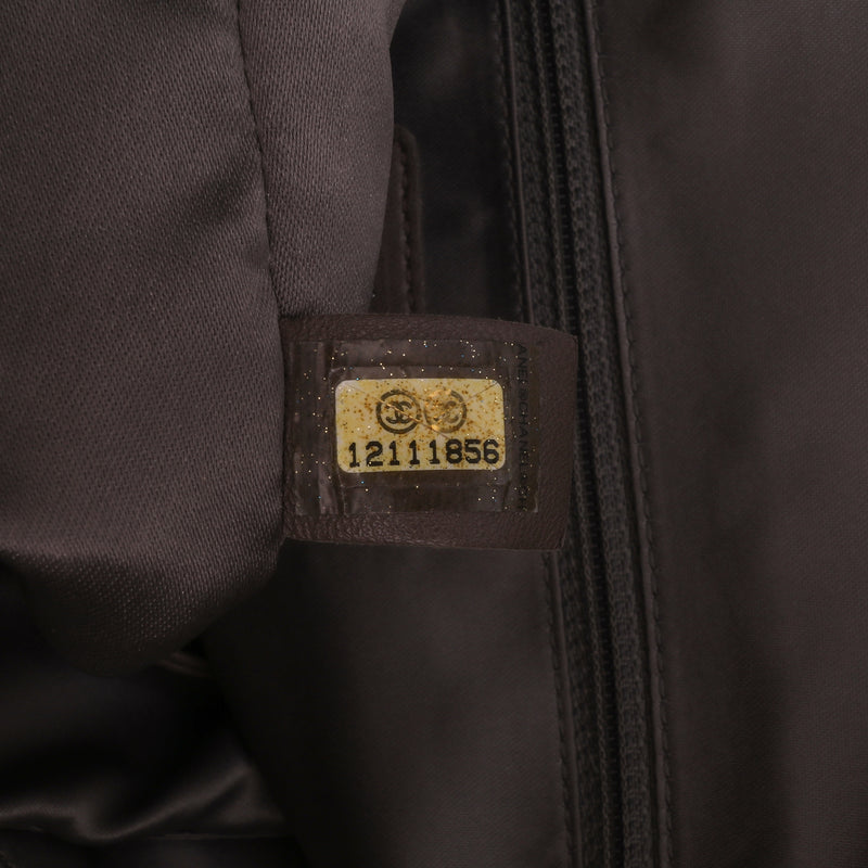 Perforated Crackled Metallic Calfskin Drill Tote - Image 6