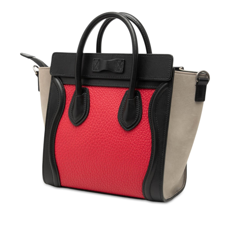 Nano Tricolor Nubuck and Calfskin Luggage Tote - Image 2