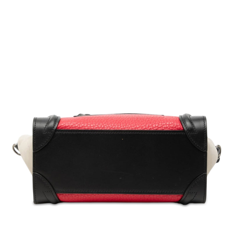 Nano Tricolor Nubuck and Calfskin Luggage Tote - Image 3