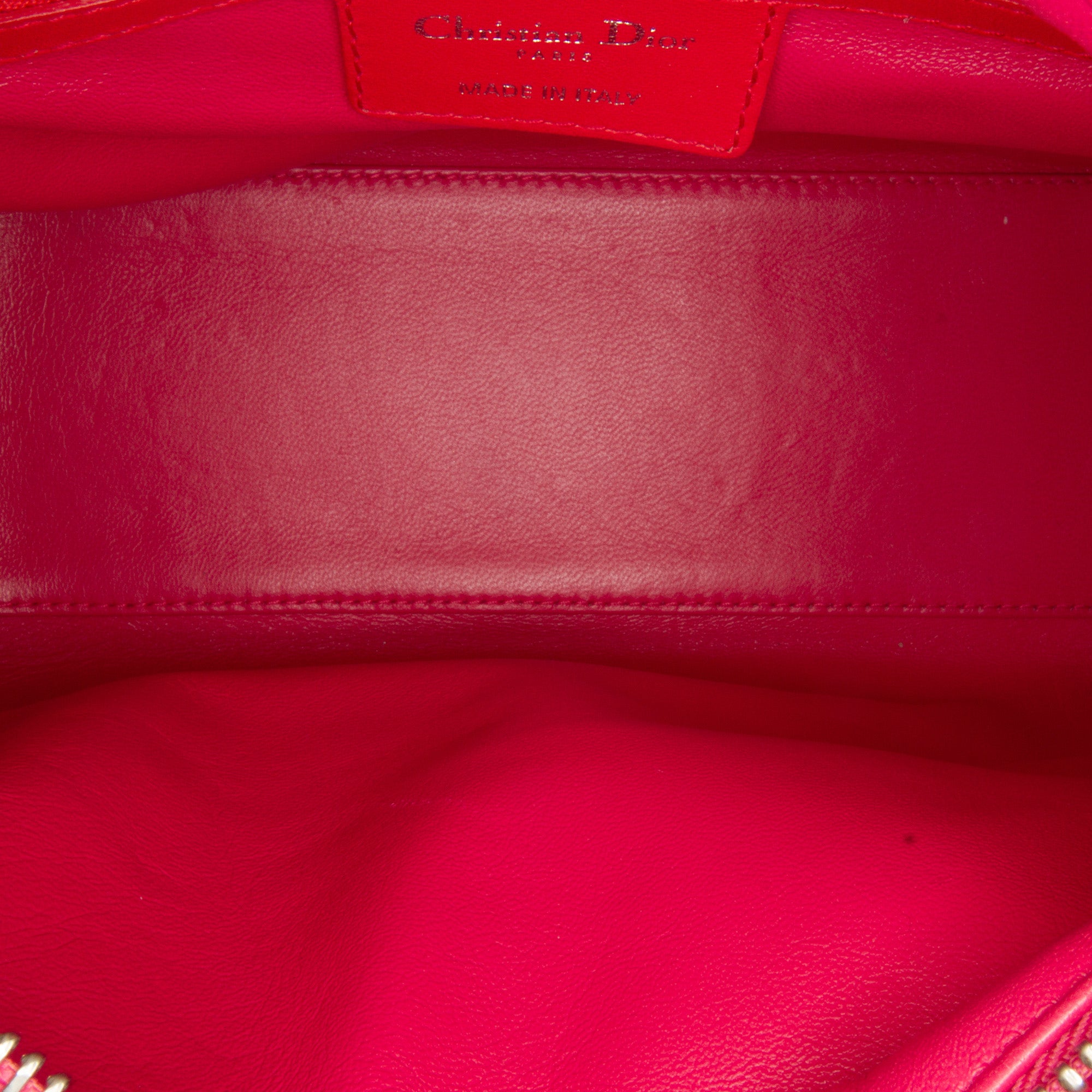 Medium Bicolor Lambskin Cannage Lady Dior - Image 6