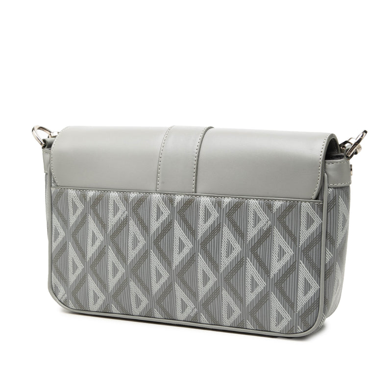 Coated Canvas CD Diamond and Calfskin Hit The Road Messenger Bag - Image 2