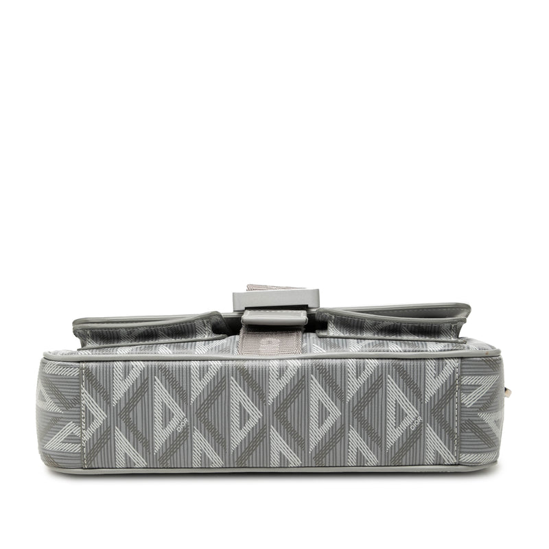 Coated Canvas CD Diamond and Calfskin Hit The Road Messenger Bag - Image 3