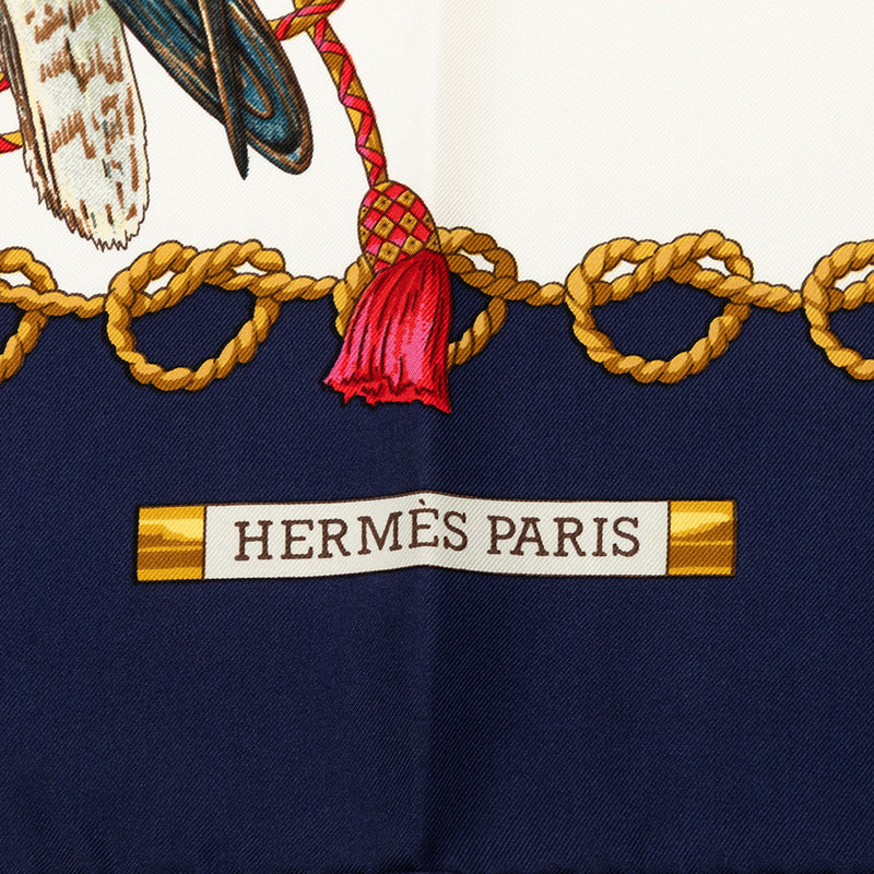 Les Oiseaux du Roy Silk Scarf 90 - Image 4