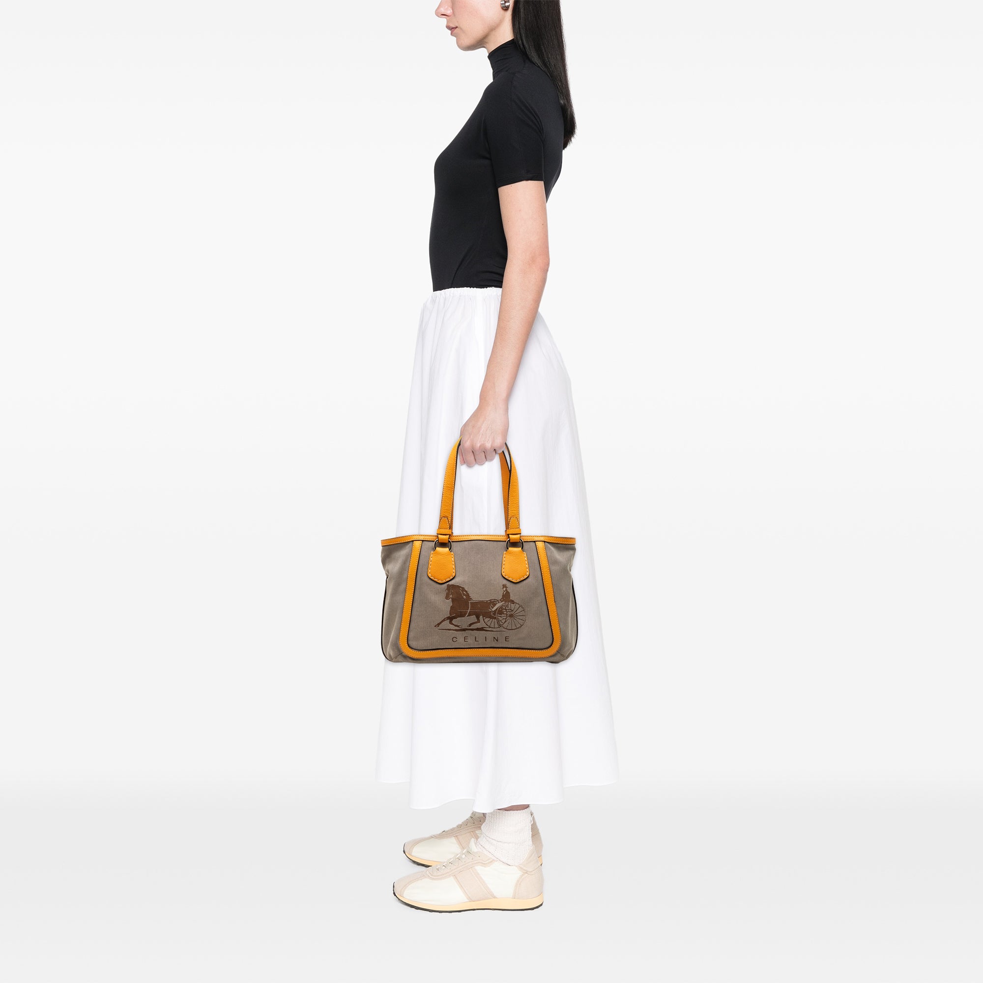 Canvas Carriage Tote - Image 7