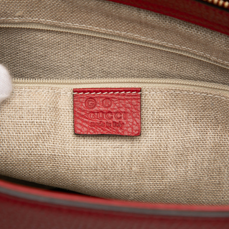 Leather Bamboo Tassel Satchel - Image 5