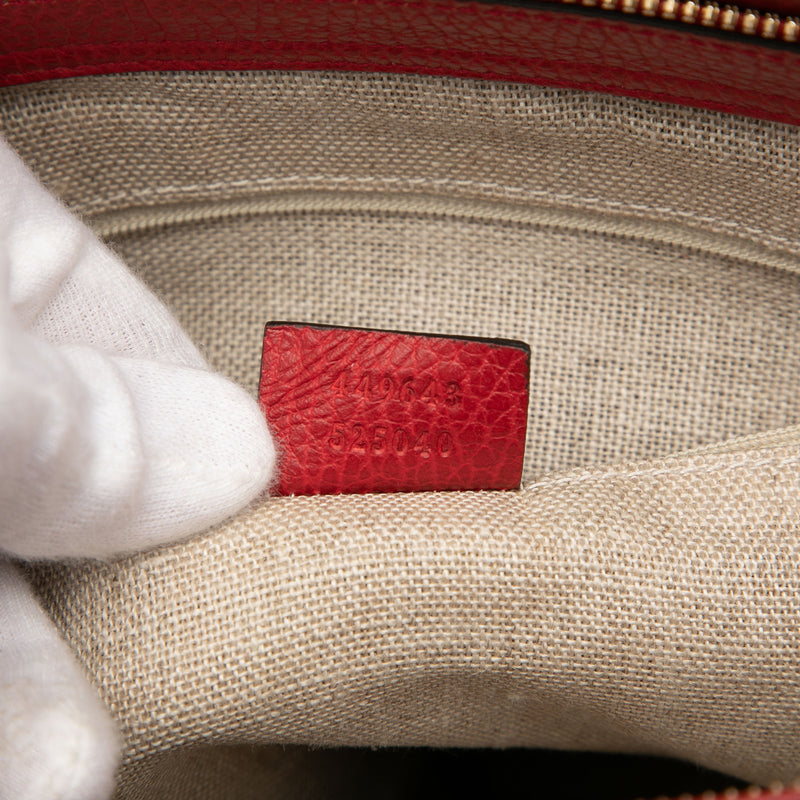 Leather Bamboo Tassel Satchel - Image 6
