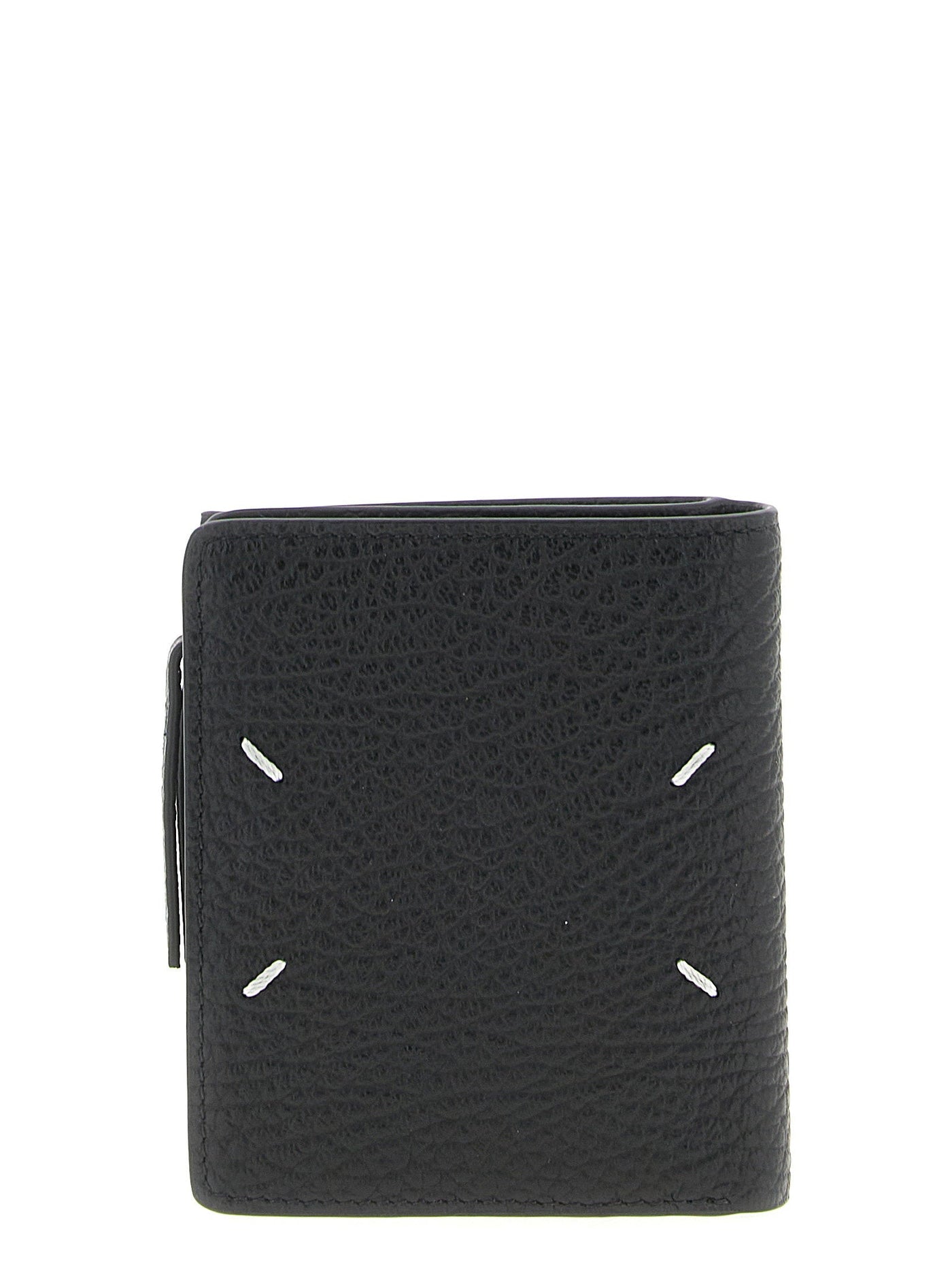 Maison Margiela Leather Flap Wallet — Black