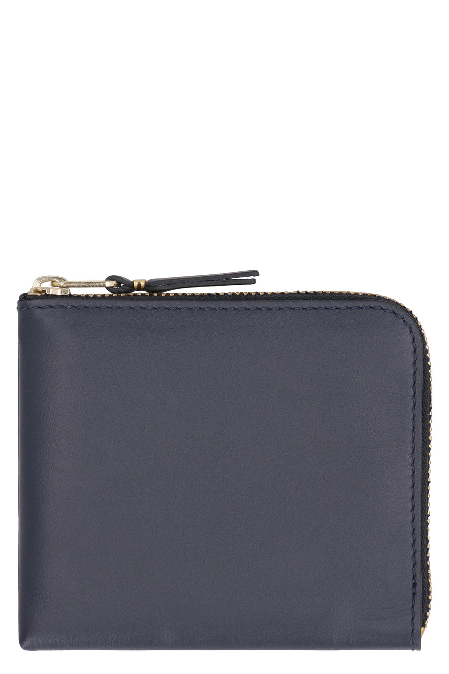 Comme Des Garçons Wallet Zippered Cowhide — Blue Cow Hide