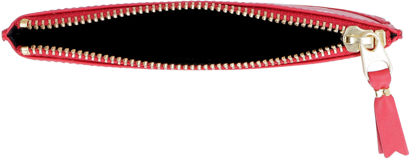 Comme Des Garçons Wallet Polka-Dot Leather — Red Cow Hide