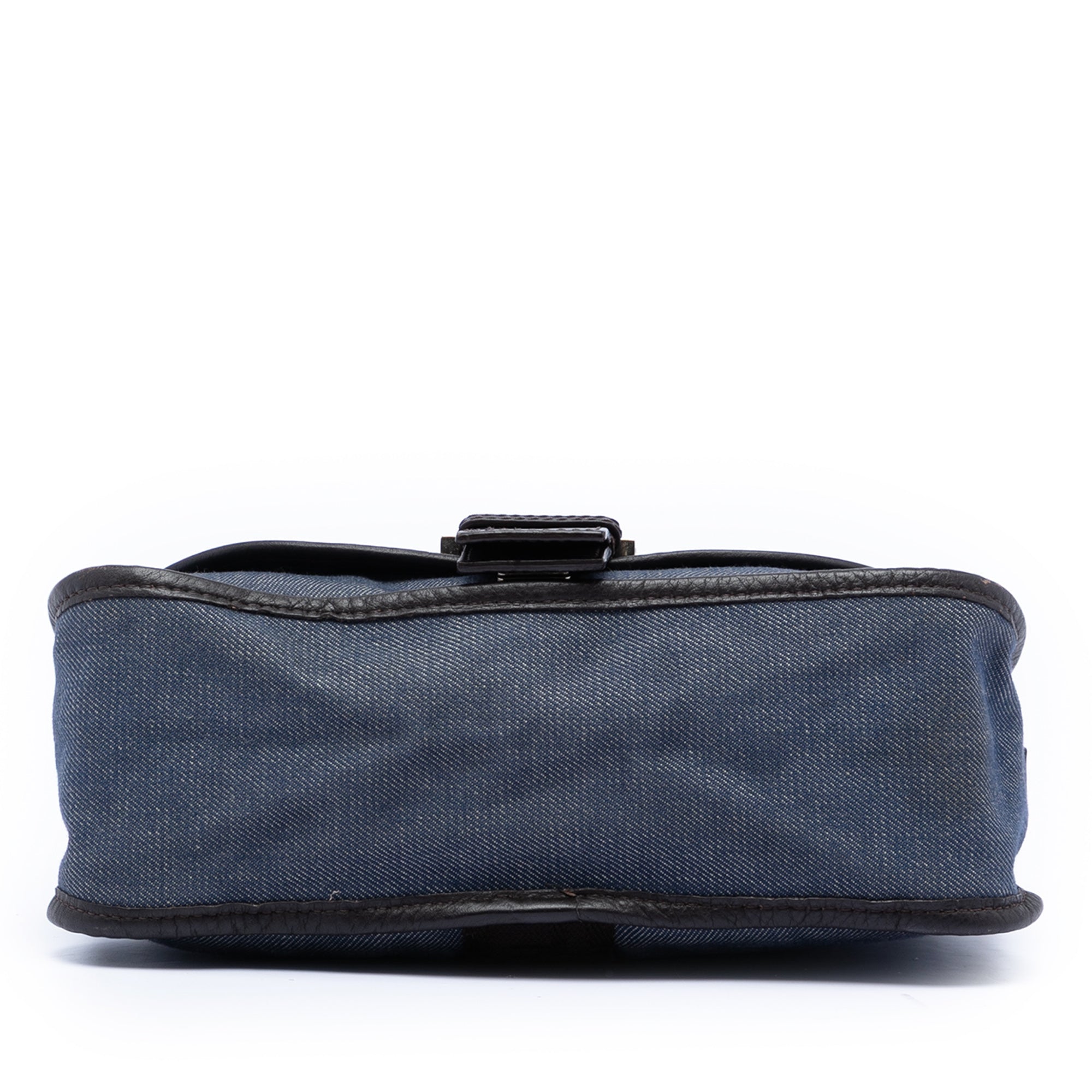 Zucca Trimmed Denim Buckle Flap - Image 3
