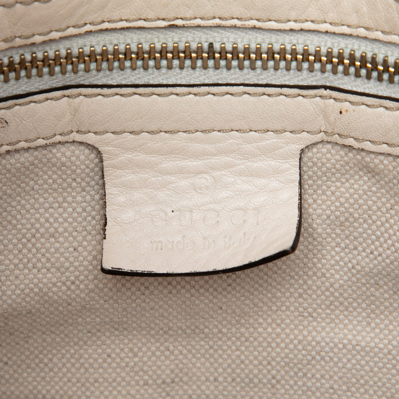 Medium Pebbled Calfskin Web Heritage Shoulder Bag - Image 5