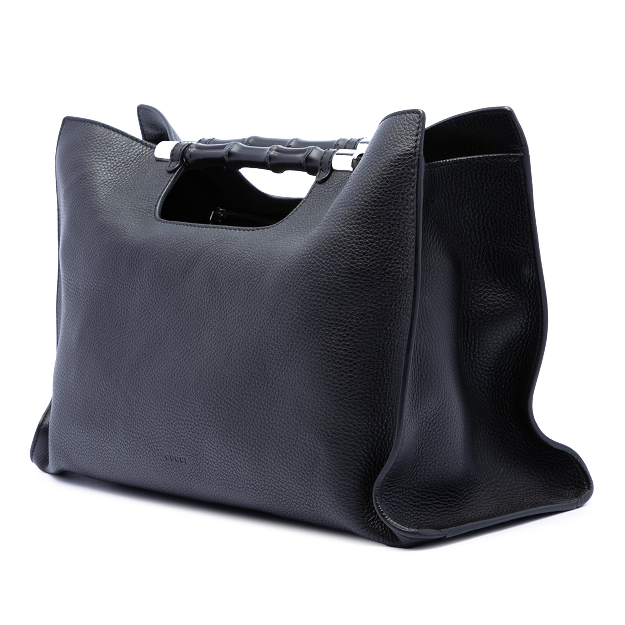 Medium Calfskin Bamboo Daily Shopper Satchel - Image 2