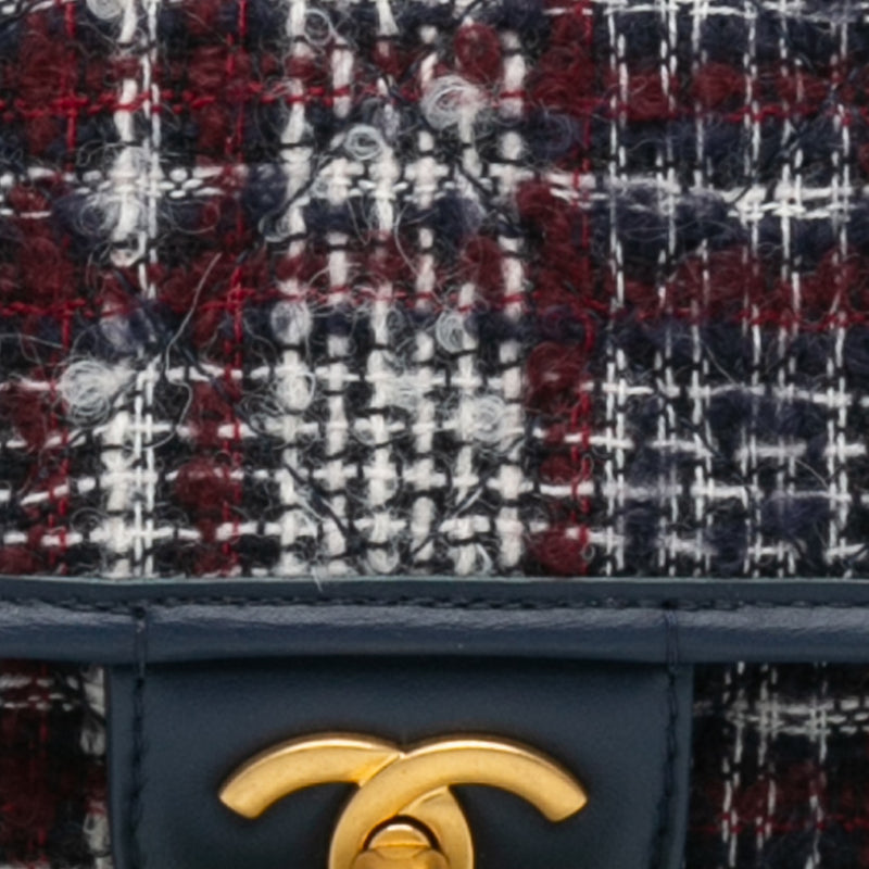 Small Tweed School Memory Top Handle Flap - Image 7
