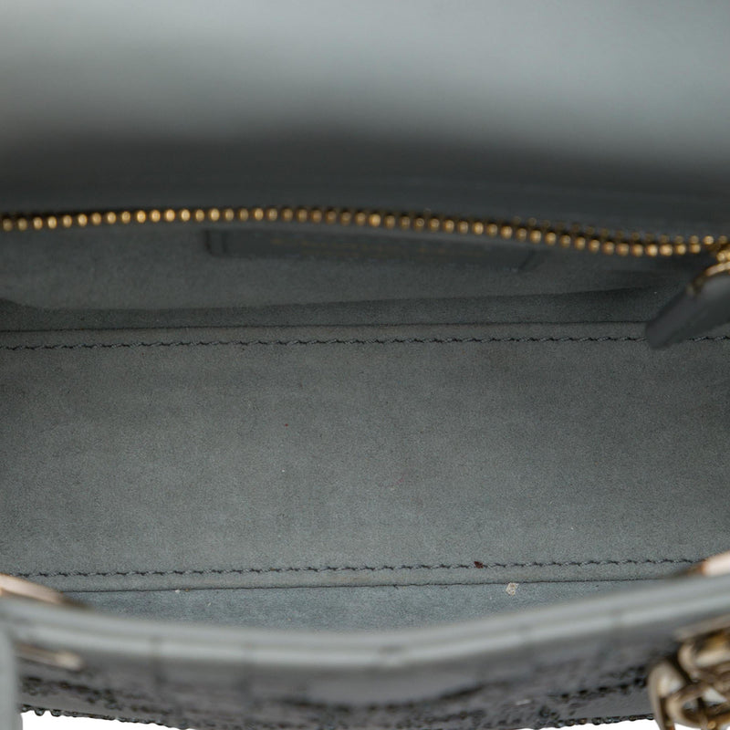Mini Calfskin Cannage Beaded Lady Dior - Image 4