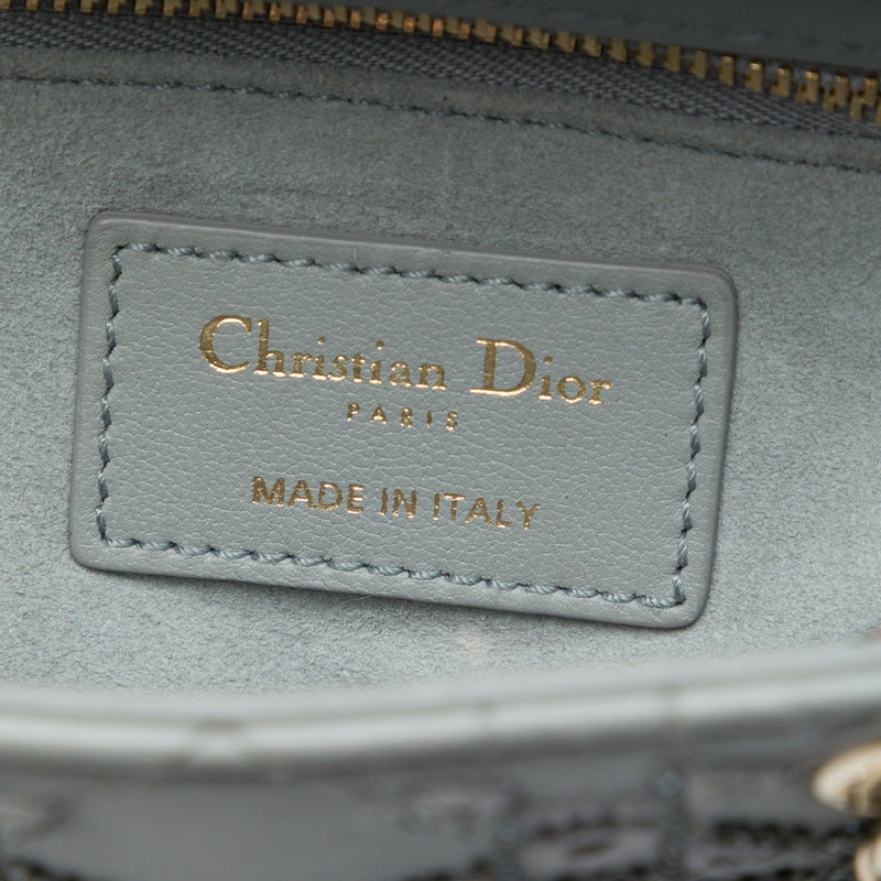 Mini Calfskin Cannage Beaded Lady Dior - Image 5