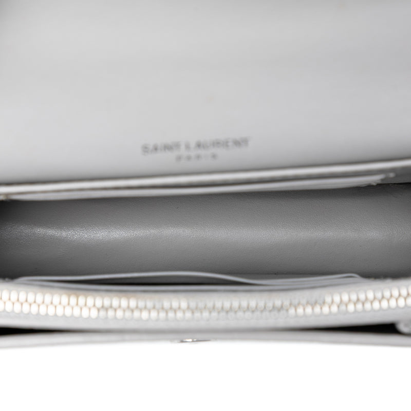 Mini Croc Embossed Leather Monogram Sunset Wallet on Chain - Image 4