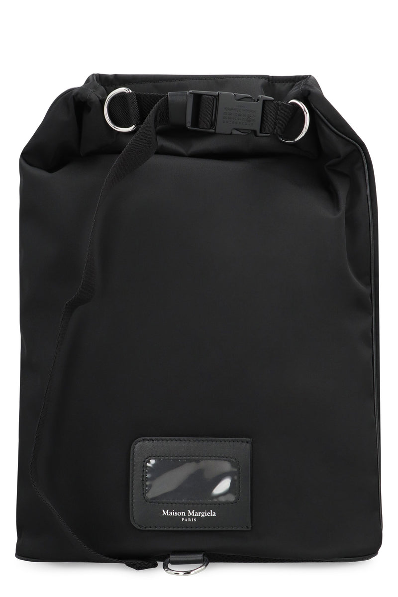 Maison Margiela Roll Up Backpack — Black Polyamide