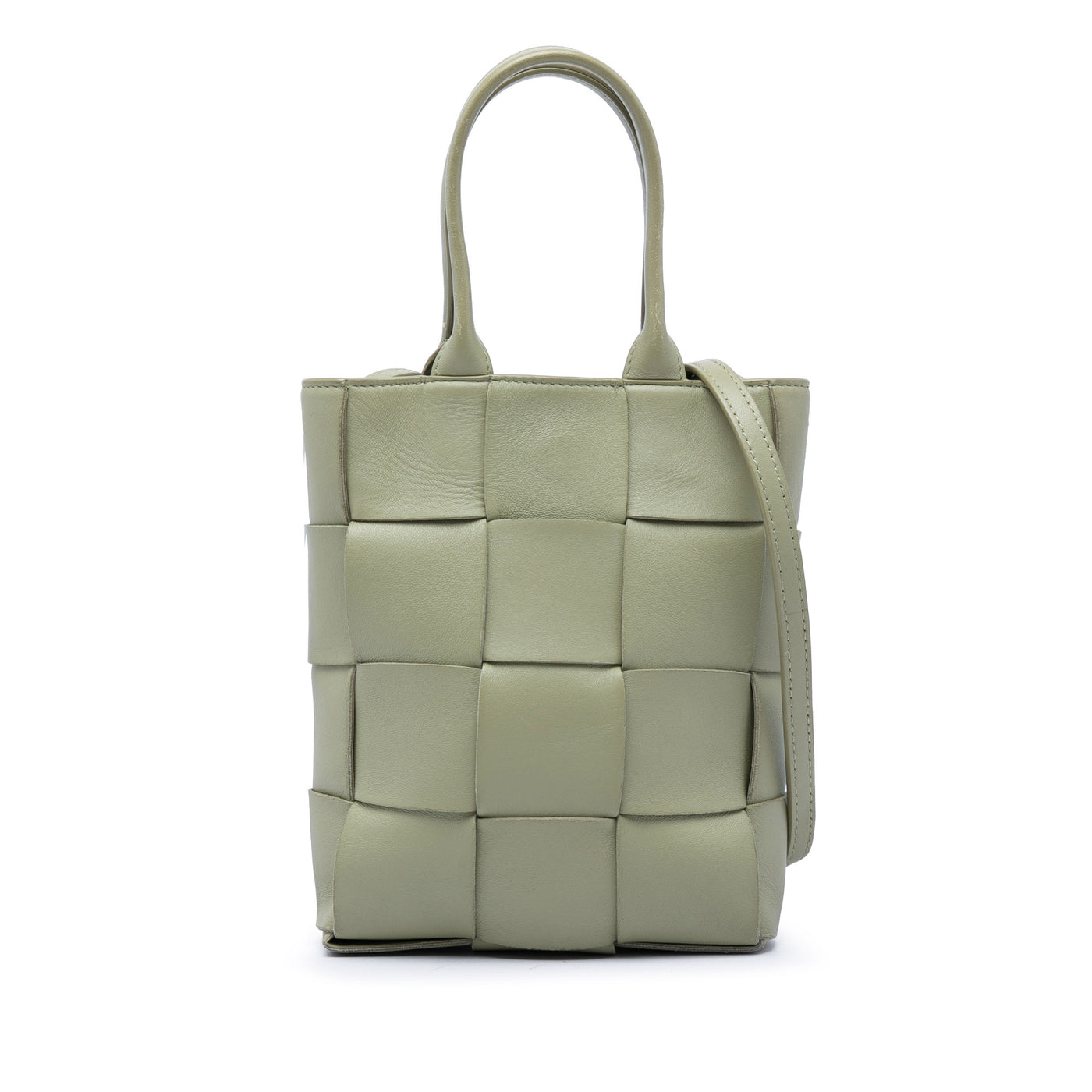 Mini Maxi Nappa Intrecciato North South Cassette Tote - Image 1