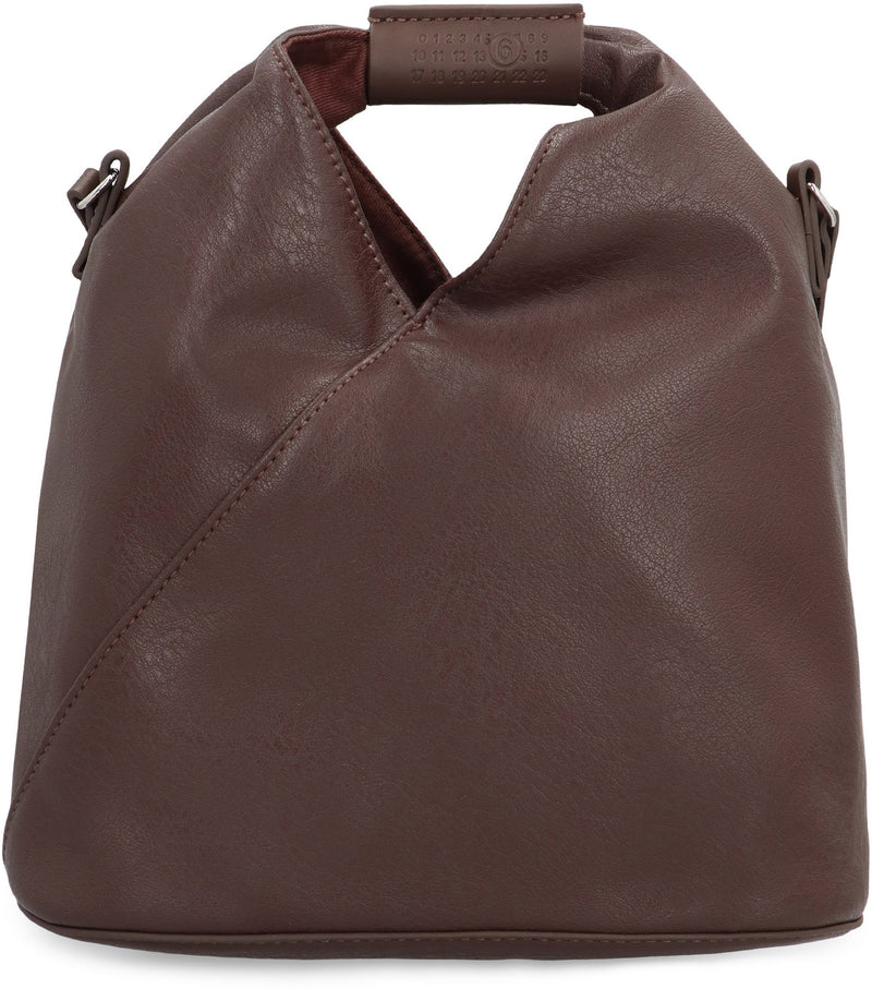 Mm6 Maison Margiela Eco-Leather Shoulder Bag — Brown Polyurethane; Lining: Cotton