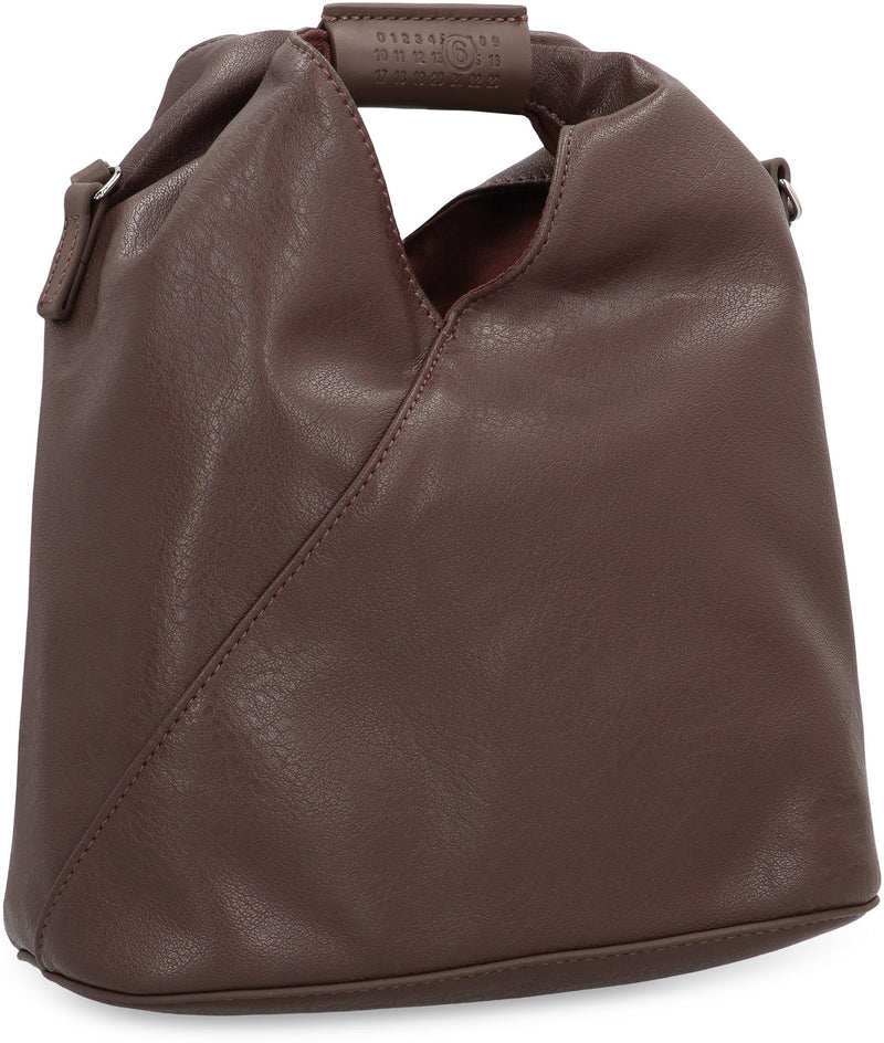 Mm6 Maison Margiela Eco-Leather Shoulder Bag — Brown Polyurethane; Lining: Cotton