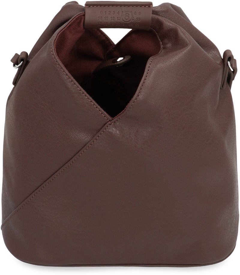 Mm6 Maison Margiela Eco-Leather Shoulder Bag — Brown Polyurethane; Lining: Cotton