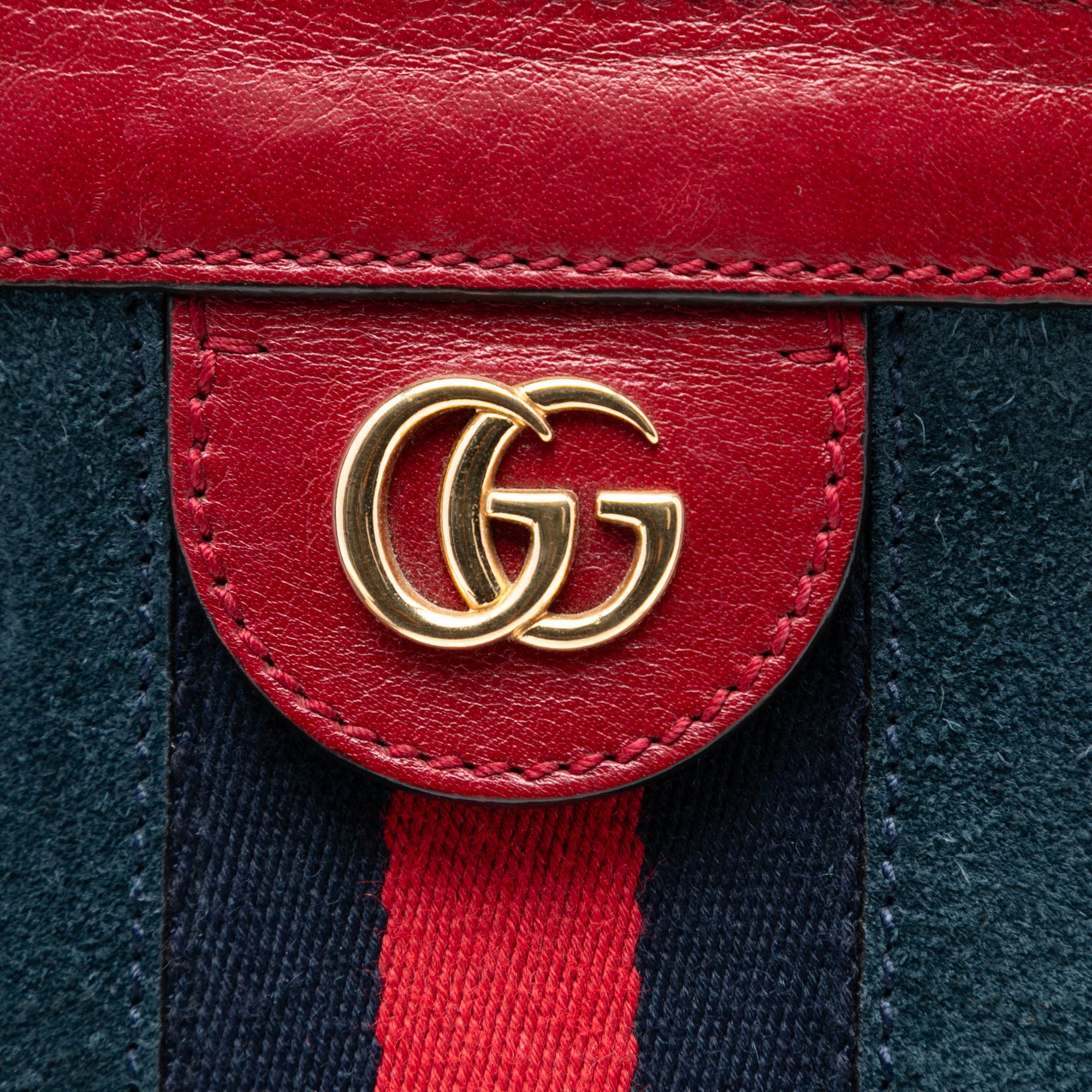 Small Suede Web Ophidia Chain Crossbody - Image 7
