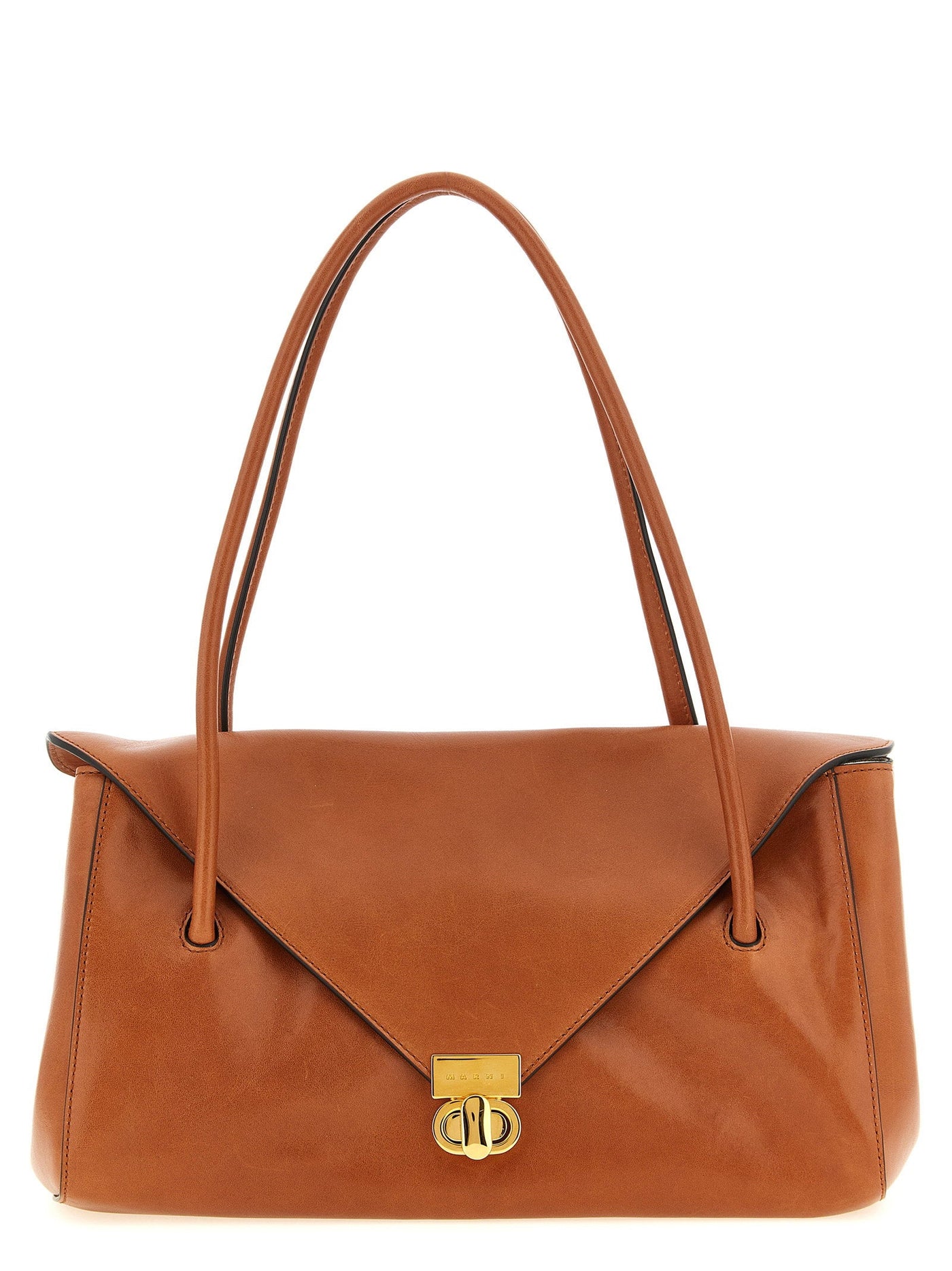 Marni Shoulder Bag — Brown Calf Leather