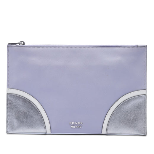 Tricolor Saffiano Clutch - Image 1