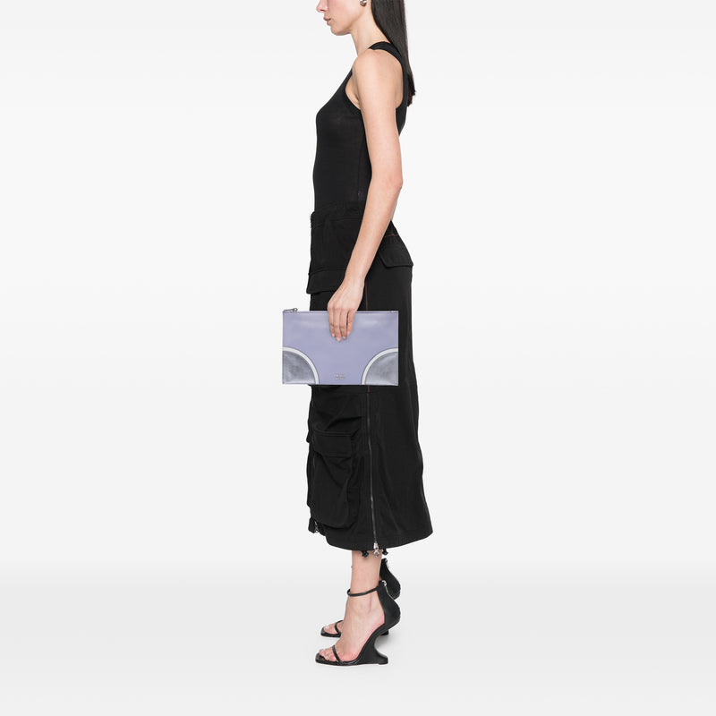 Tricolor Saffiano Clutch - Image 6
