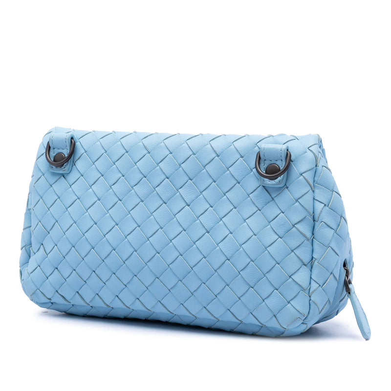 Mini Nappa Intrecciato Expandable Chain Flap Crossbody - Image 2