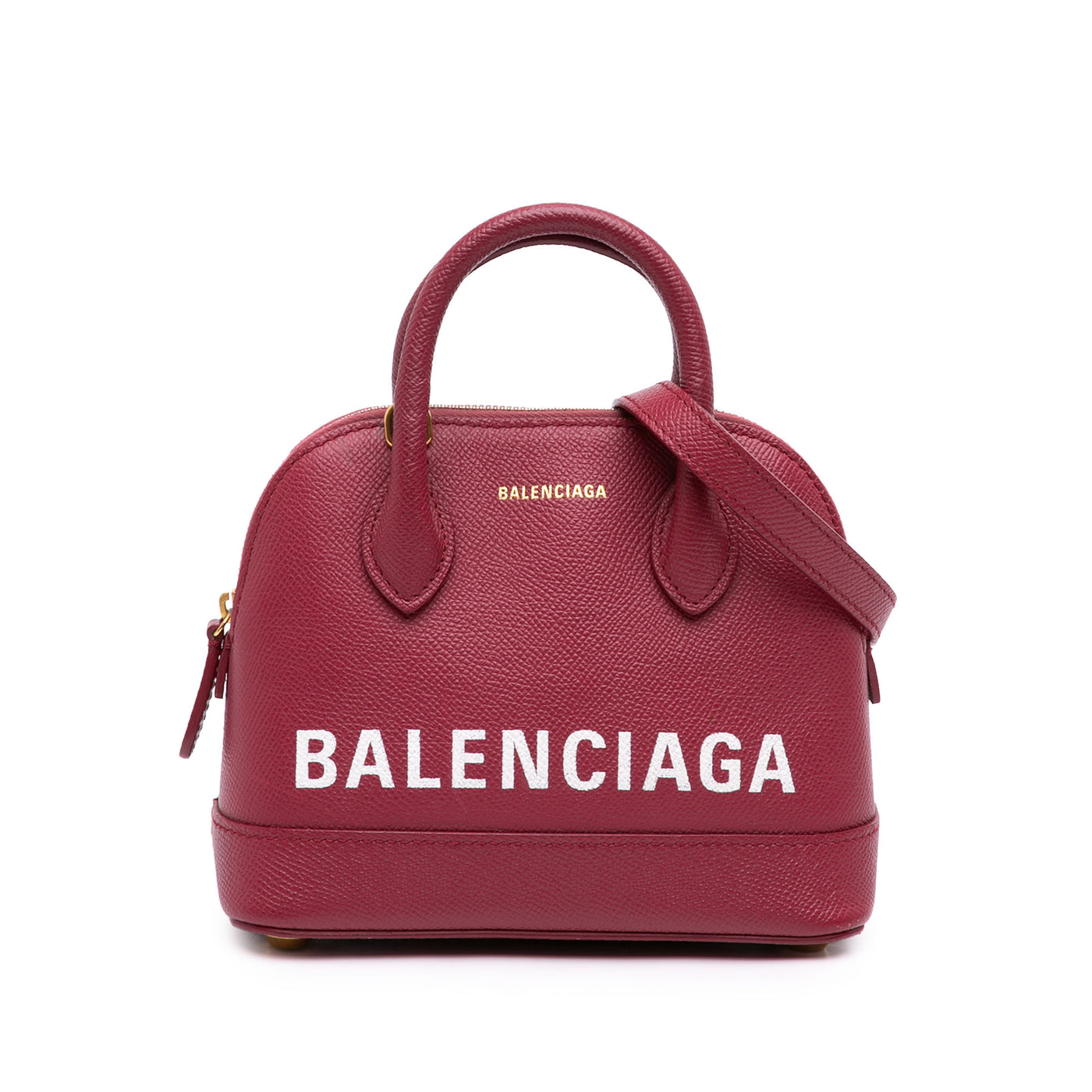 Grained Calfskin Logo Ville Top Handle Bag XXS - Image 1