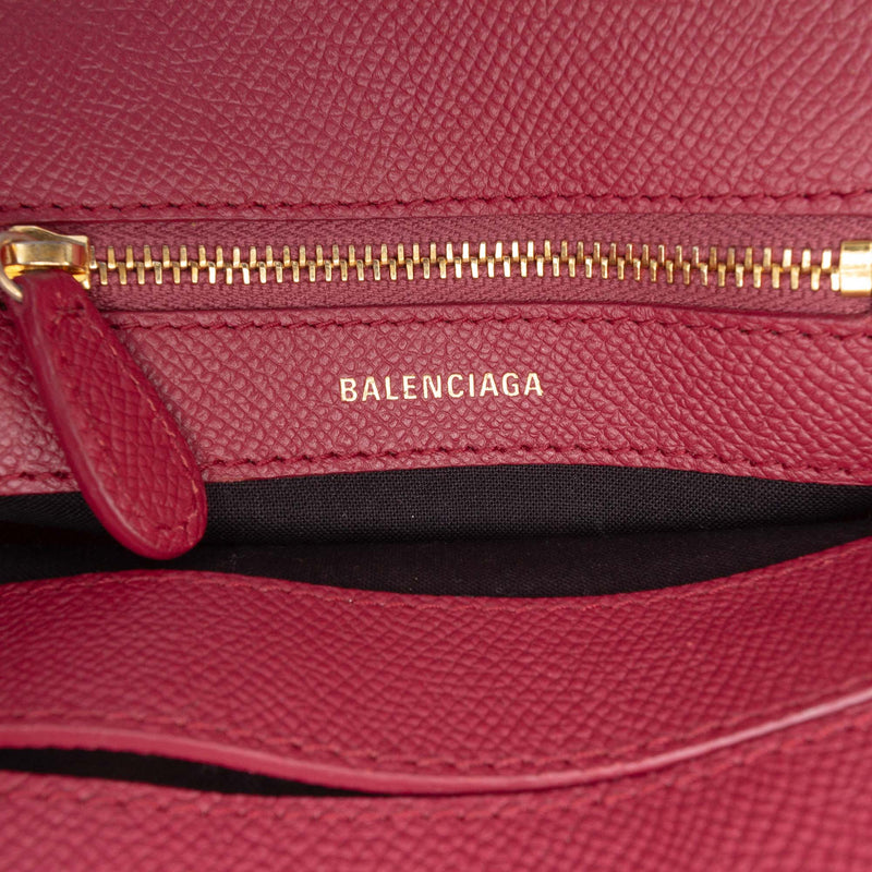 Grained Calfskin Logo Ville Top Handle Bag XXS - Image 5