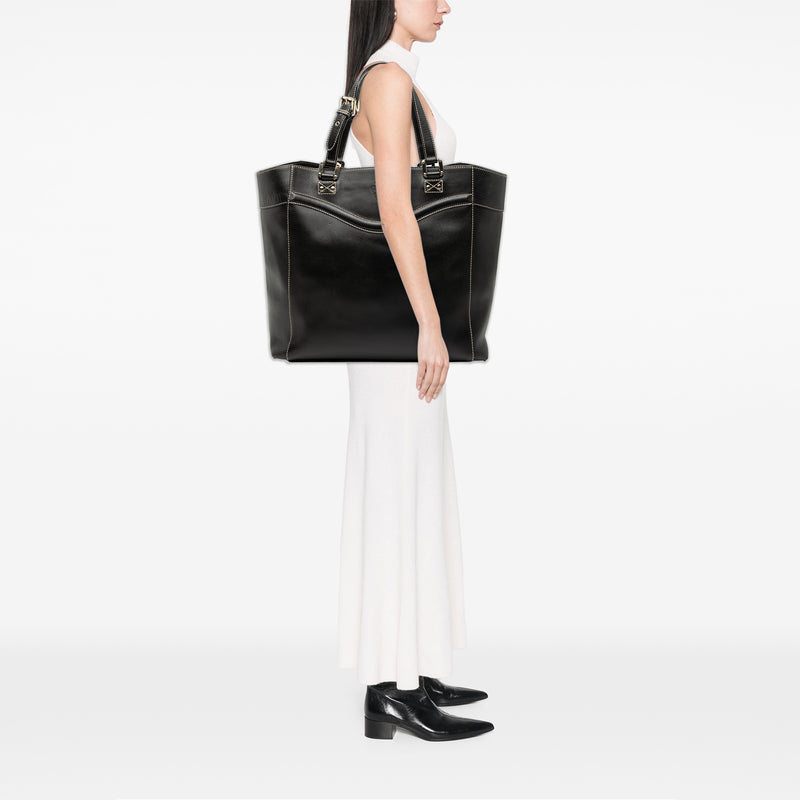 Leather Hysteria Crest Tote - Image 7