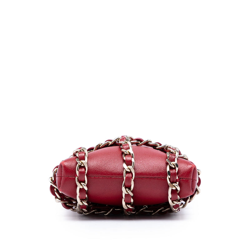 Lambskin Tech Me Out Clutch With Chain - Image 3