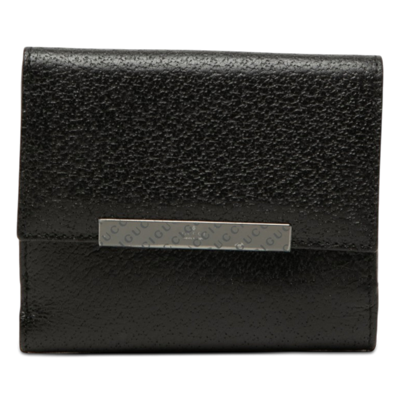 Textured Leather Bifold Wallet - Image 1
