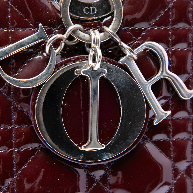 Large Patent Cannage Lady Dior - Image 5