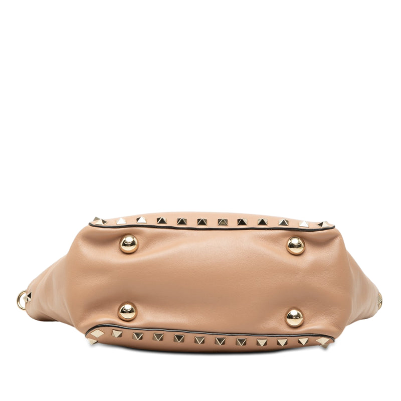 Mini Leather Rockstud Trapeze Satchel - Image 3