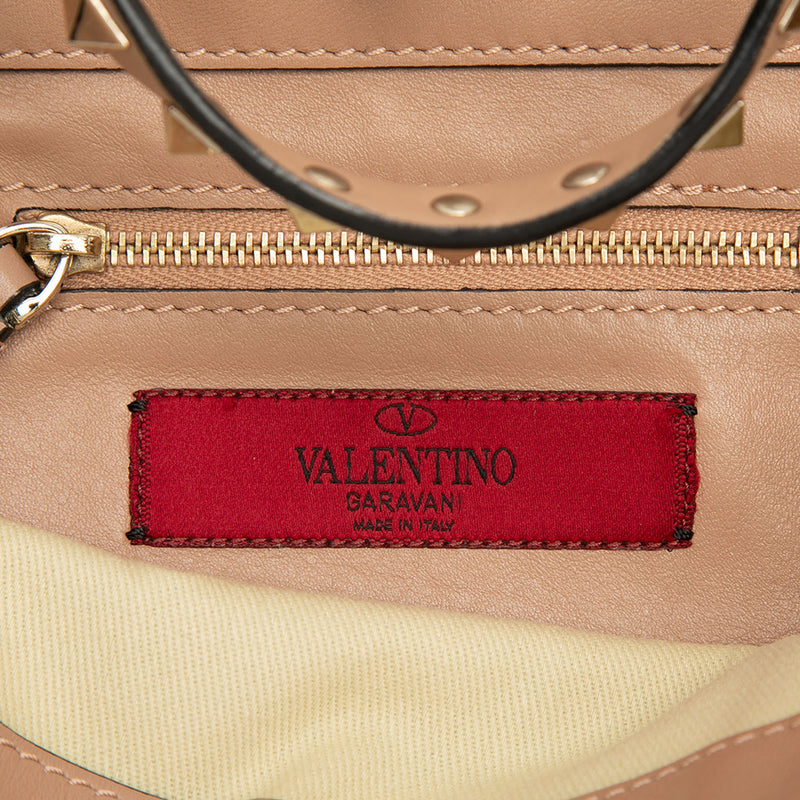 Mini Leather Rockstud Trapeze Satchel - Image 5