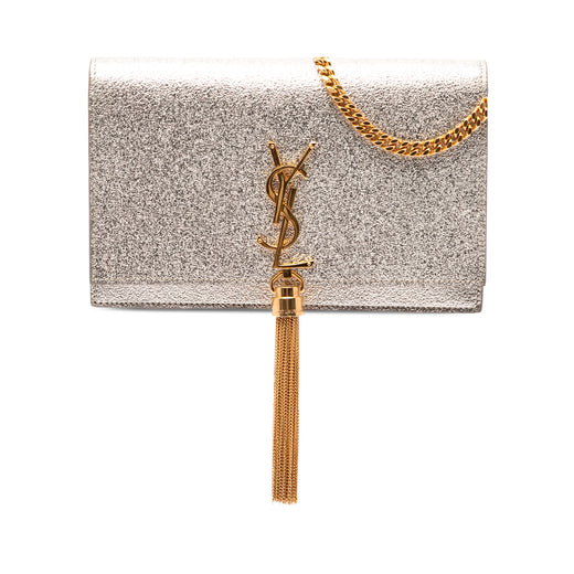 Metallic Calfskin Monogram Kate Tassel Wallet on Chain - Image 1