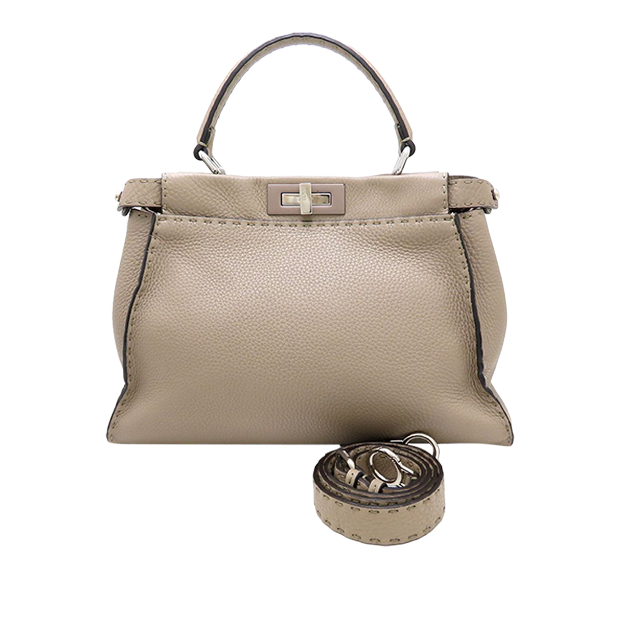 Medium Leather Selleria Peekaboo Iconic Satchel - Image 1