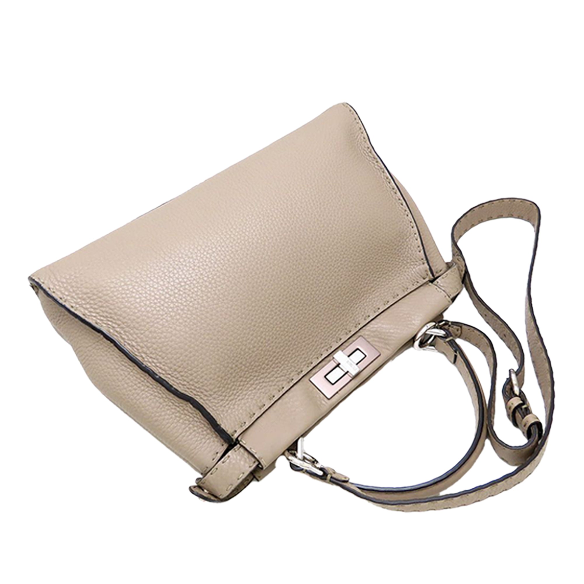 Medium Leather Selleria Peekaboo Iconic Satchel - Image 4