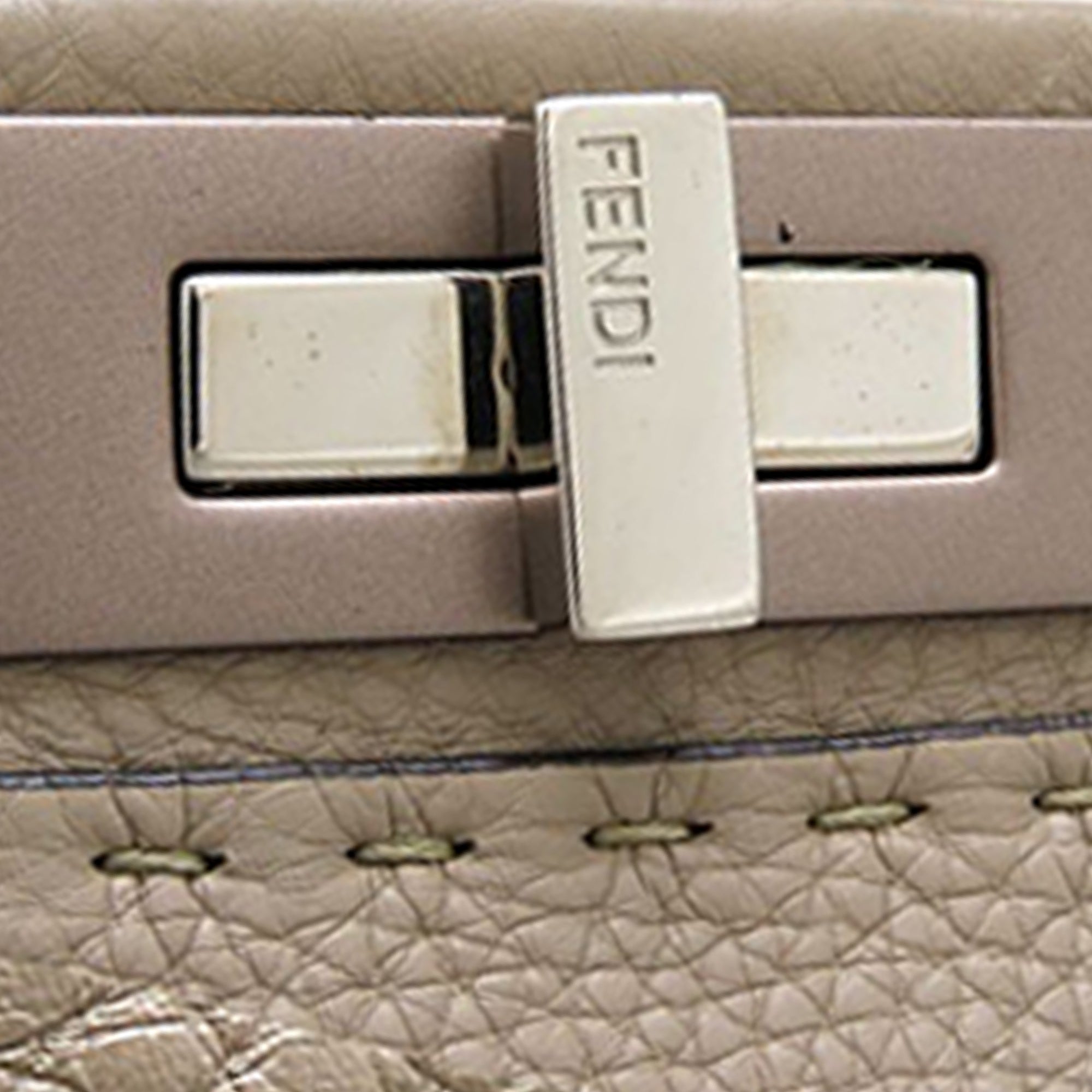 Medium Leather Selleria Peekaboo Iconic Satchel - Image 8