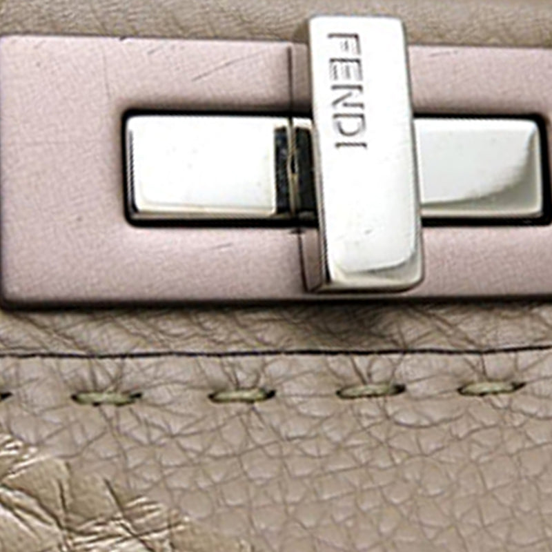 Medium Leather Selleria Peekaboo Iconic Satchel - Image 9